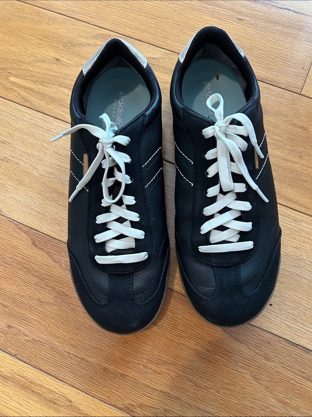 Black Womens Casual Lace-Up Sneakers - Dr Scholls